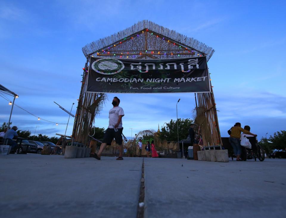 The Cambodian Night Market in Fresno.