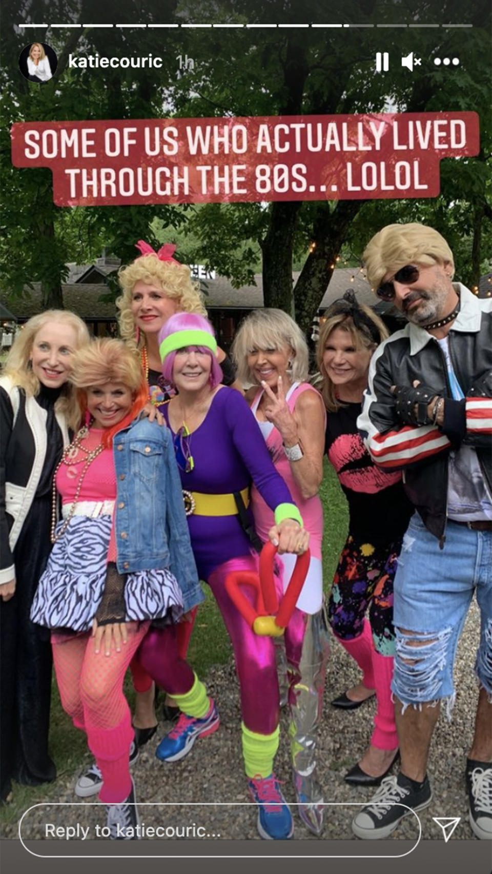 Couric shared images of dozens of guests dressed up for the party. (katiecouric/Instagram)