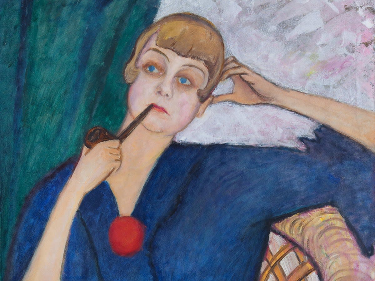 Gabriele Münter, ‘Portrait of Anna Roslund’, 1917 (RA/Leicester Museums & Galleries. © DACS 2022)