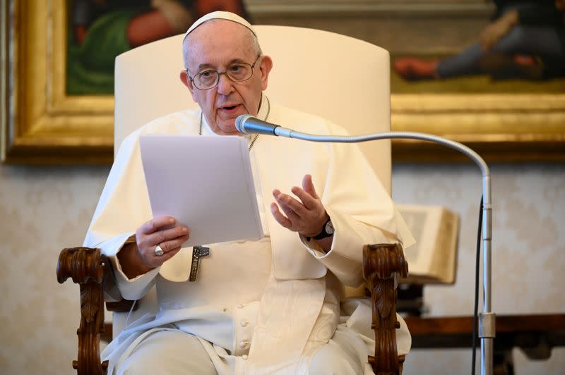 Pope Francis holds the weekly audience at the Vatican