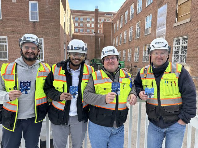 <p>MCN</p> It pays to be safe! MCN Build’s Safety Team of the Month receives a $100 Visa gift card for their win.