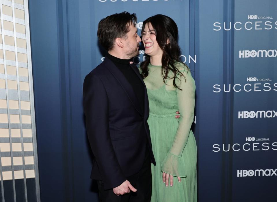 Kieran Culkin and Jazz Charton attend the HBO’s “Succession” Season 4 Premiere at Jazz at Lincoln Center (Getty Images)