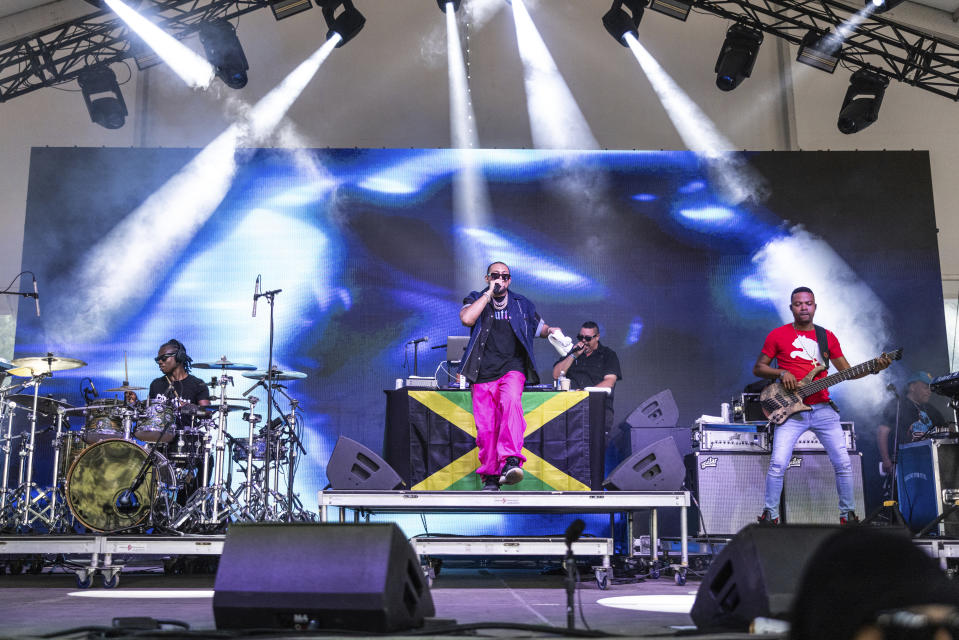 Sean Paul performs during the Bonnaroo Music & Arts Festival on Saturday, June 15, 2024, in Manchester, Tenn. (Photo by Amy Harris/Invision/AP)