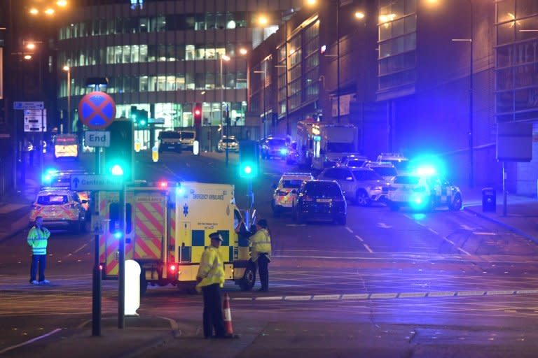 Pop stars and other celebrities voice horror and grief at the attack on a concert by US star Ariana Grande in Manchester, England