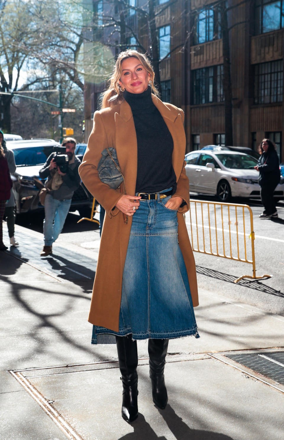 Gisele Bündchen is seen arriving for an appearance on "The View" in New York City on March 21, 2024.