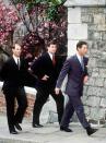 <p>The Queen's three sons — Prince Edward, Prince Andrew and Prince Charles — were all in attendance at the 1992 church services for Easter.</p>