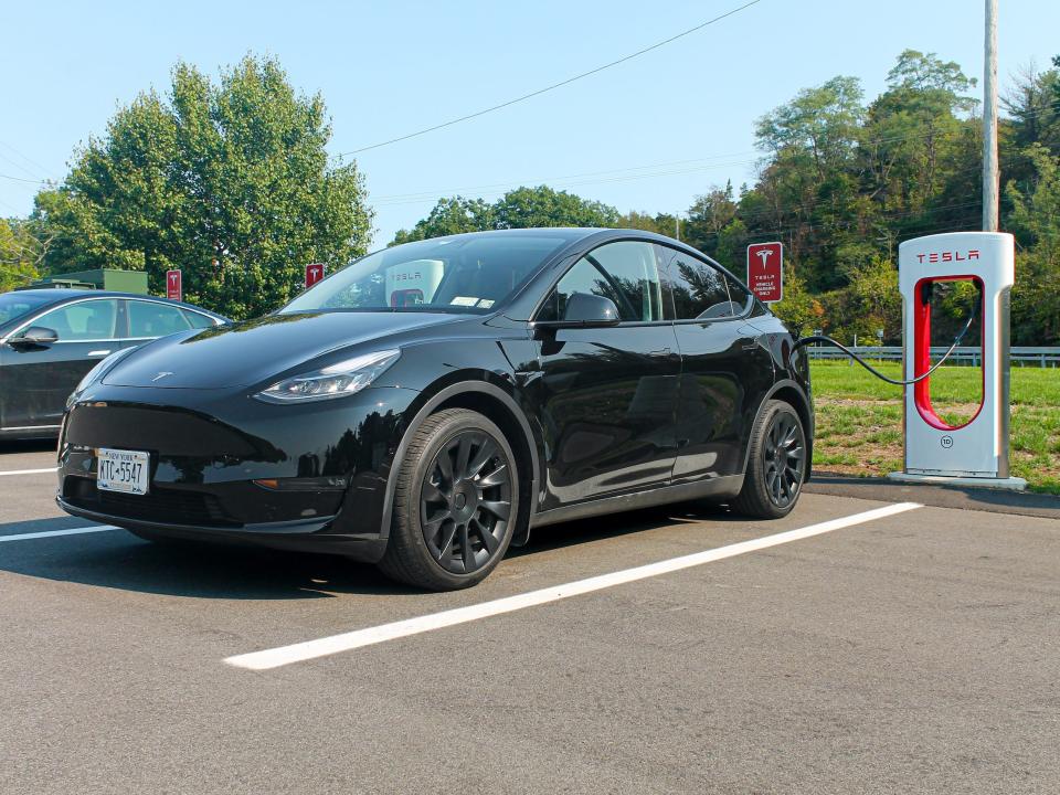 The Tesla Model Y electric SUV.