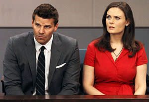 Emily Deschanel, David Boreanaz | Photo Credits: Patrick McElhenney/Fox