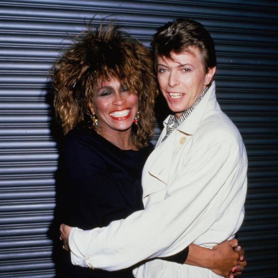 Tina Turner and David Bowie in 1985 - Getty