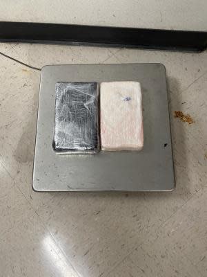 U.S. Customs and Border Protection officers seized 5.05 pounds of cocaine March 20 at the Ysleta port of entry.