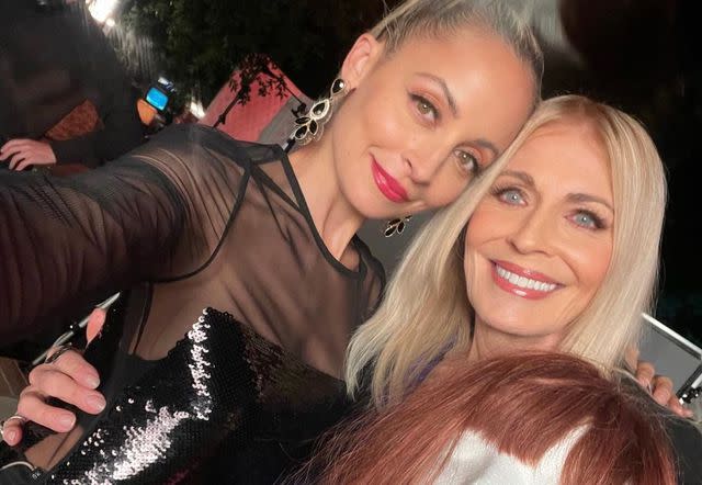 <p>Iconic Events Releasing</p> Nicole Richie (Left) and Joanna Cassidy (Right) on the set of 'Don't Tell Mom the Babysitter's Dead'