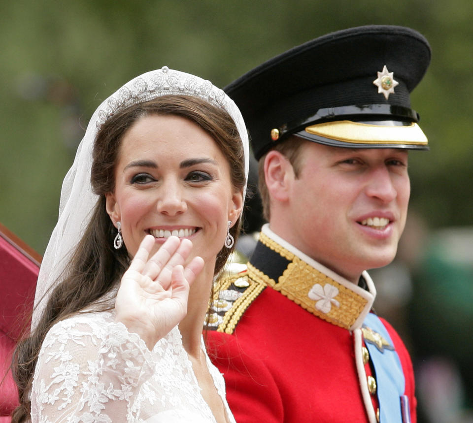 closeup of kate wearing the tiara