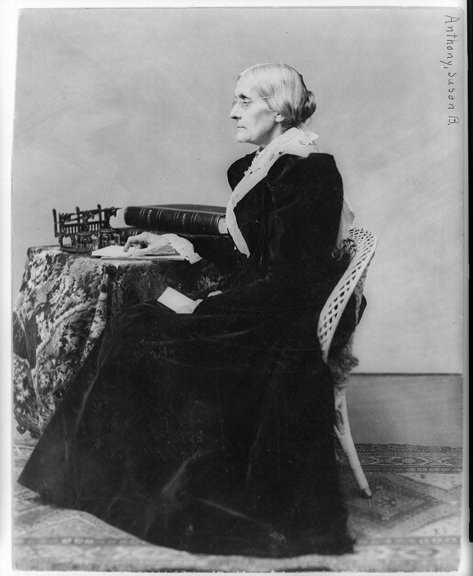 Portrait of Susan B. Anthony.