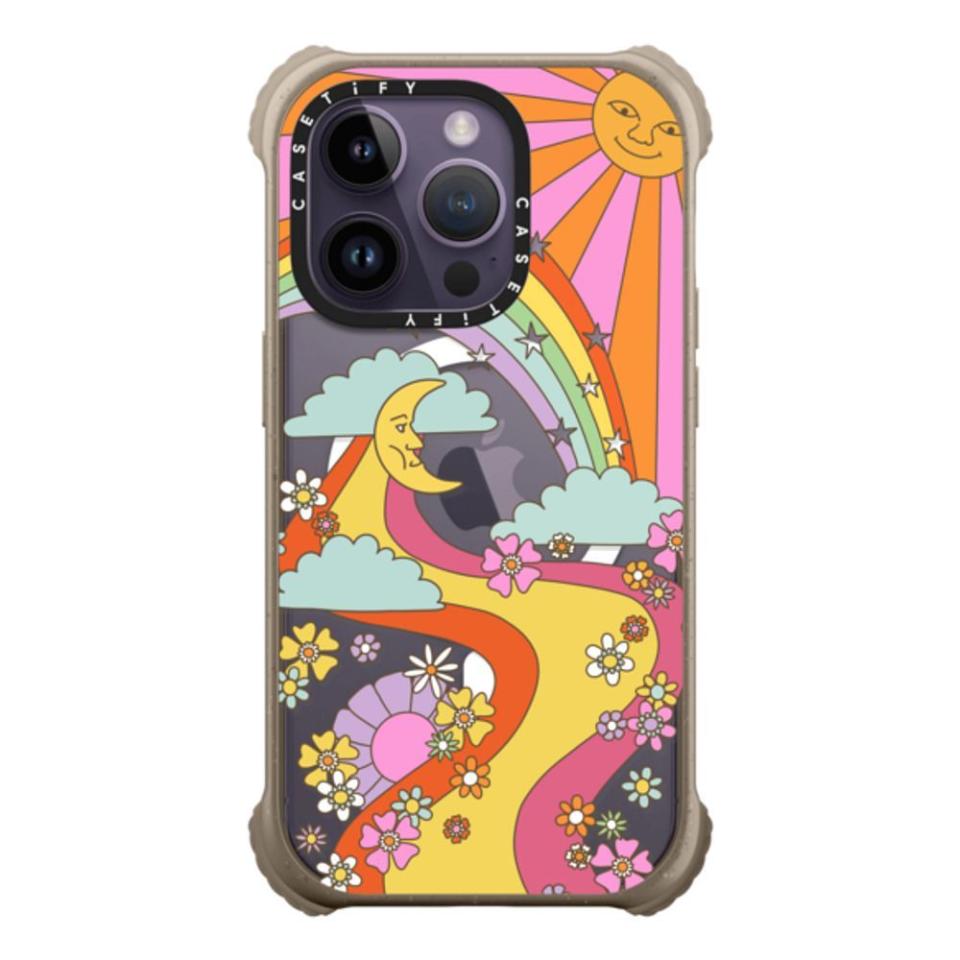 1) Flower Power Retro Hippie Case