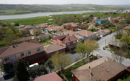 A general view shows the village of Sazlibosna in Istanbul, Turkey, April 16, 2018. REUTERS/Osman Orsal