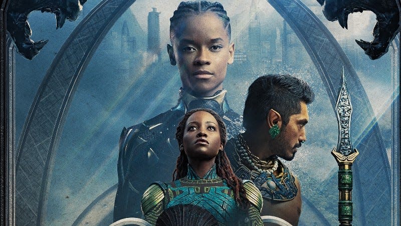 A crop of a new poster for Black Panther: Wakanda Forever.
