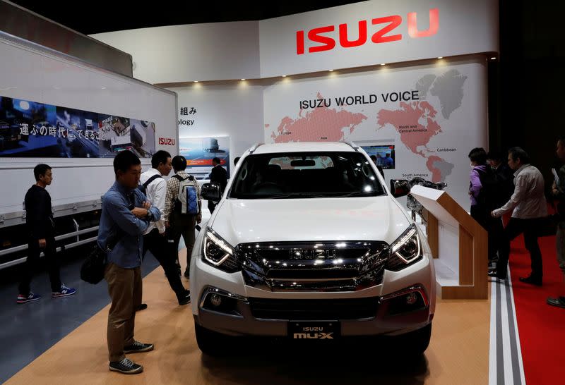 Isuzu Motors' MU-X is pictured at the 45th Tokyo Motor Show in Tokyo