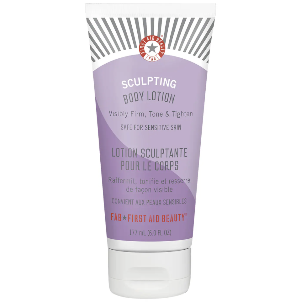 <p><a href="https://go.redirectingat.com?id=74968X1596630&url=https%3A%2F%2Fwww.sephora.com%2Fproduct%2Ffirst-aid-beauty-sculpting-body-lotion-P474829&sref=https%3A%2F%2F" rel="nofollow noopener" target="_blank" data-ylk="slk:Shop Now;elm:context_link;itc:0;sec:content-canvas" class="link ">Shop Now</a></p><p>Sculpting Body Lotion</p><p>sephora.com</p><p>$26.00</p><span class="copyright">Sephora</span>