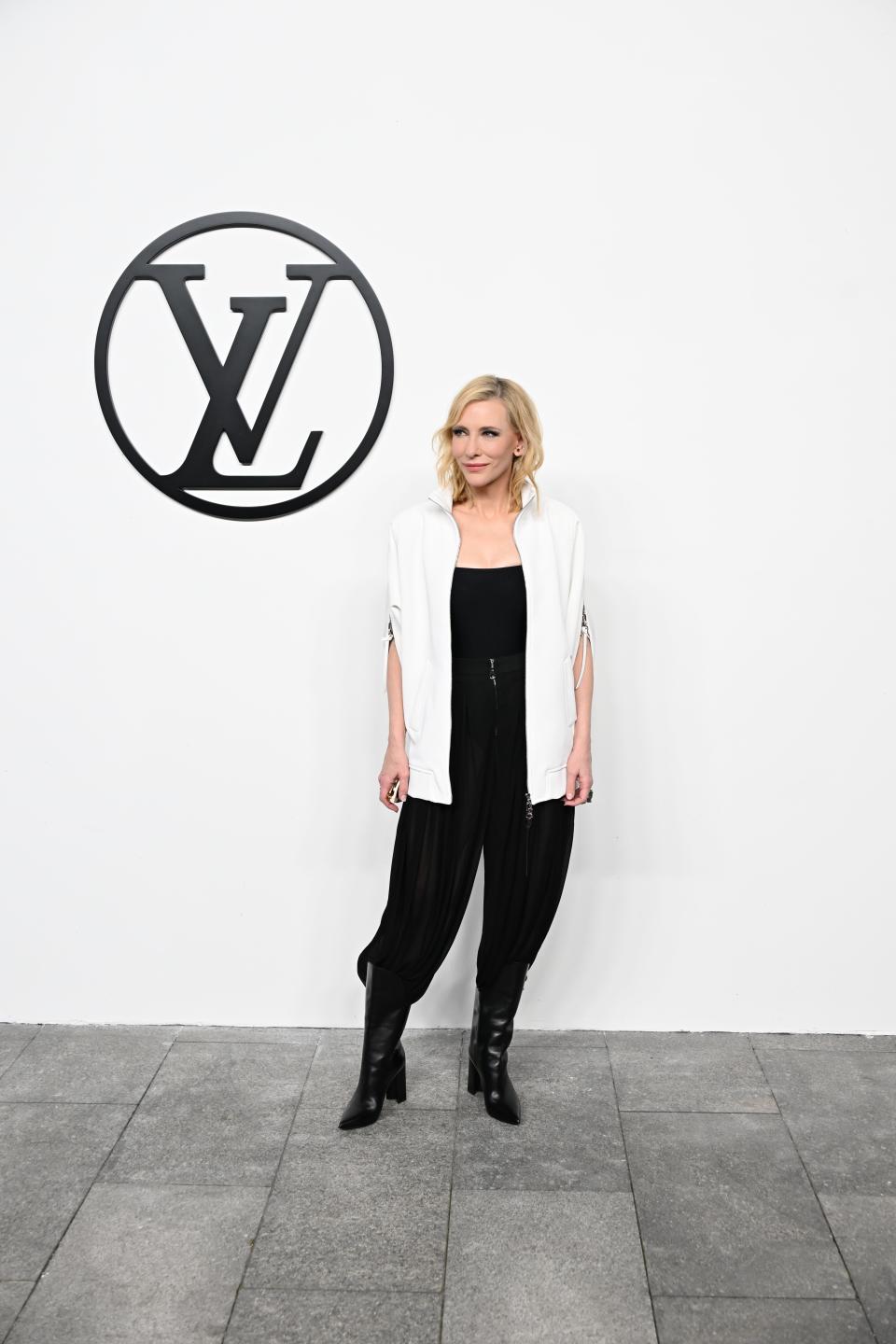 Cate Blanchett at the Louis Vuitton Women's Voyager Pre-Fall 2024 Collection Show.