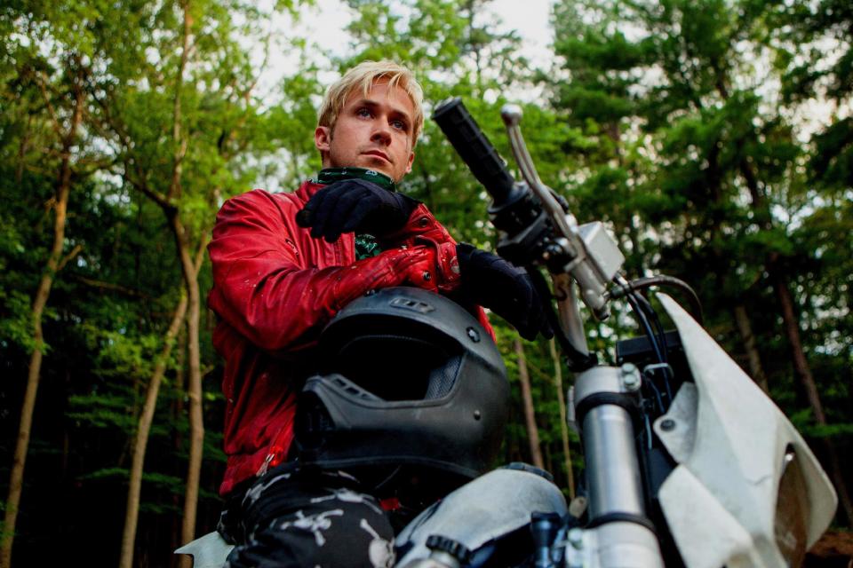 This film image released by Focus Features shows Ryan Gosling in "The Place Beyond the Pines." (AP Photo/Focus Features, Atsushi Nishijima)