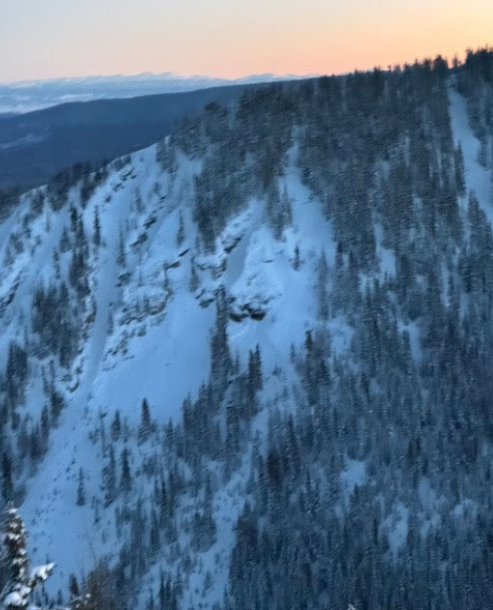 A view of the Feb.1, 2024 avalanche accident site in Central Colorado.