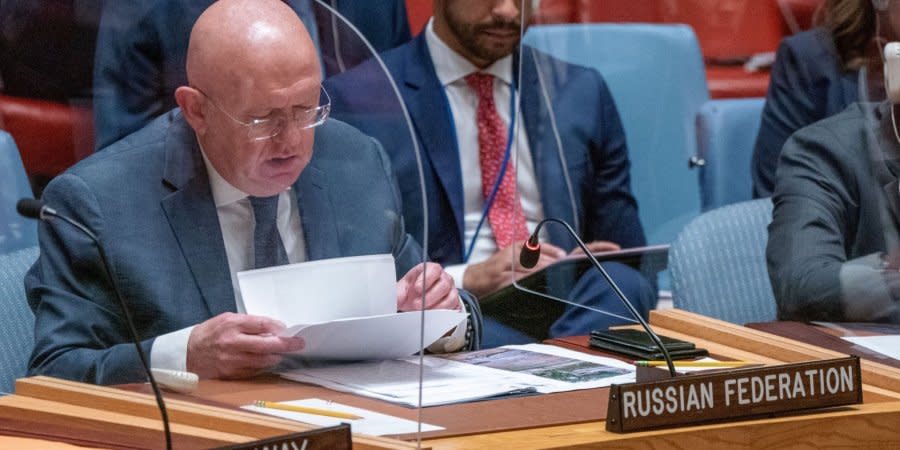 Russia's UN. Ambassador Vassily Nebenzia