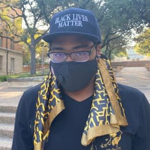 Braxton Rae black lives matter mask