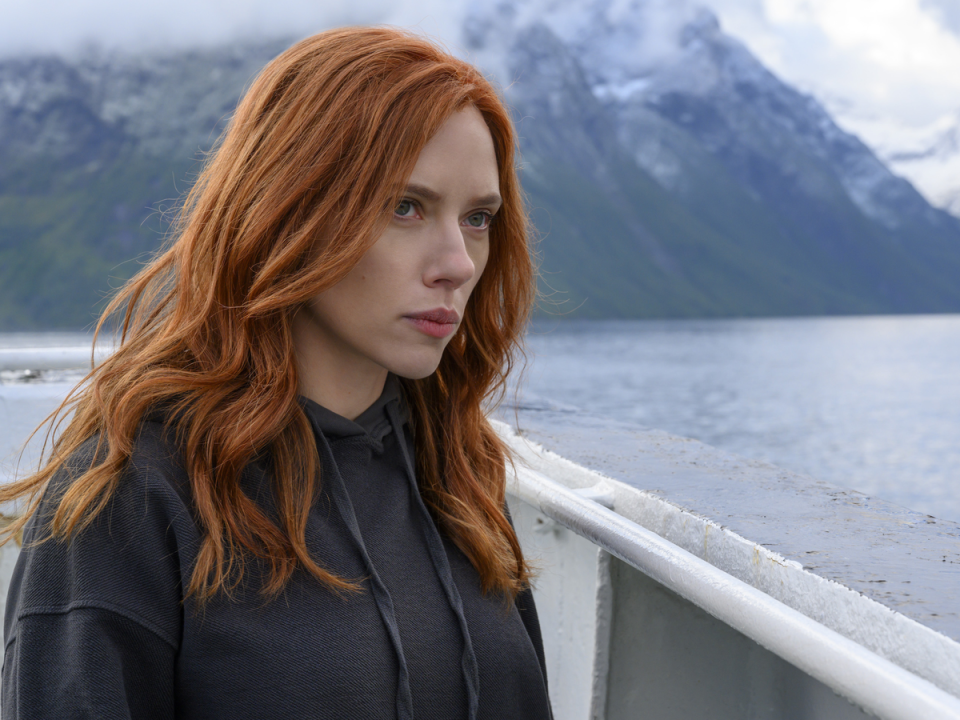 Scarlett Johansson as Black Widow, available on Disney+ with Premier Access (Marvel Studios)