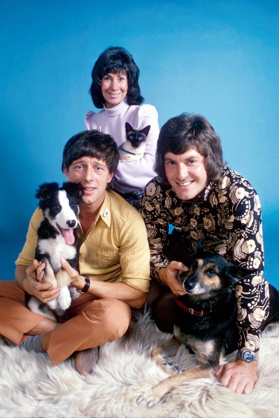 Show Segment: Peter Purves [right] with pets on the hit show (BBC)