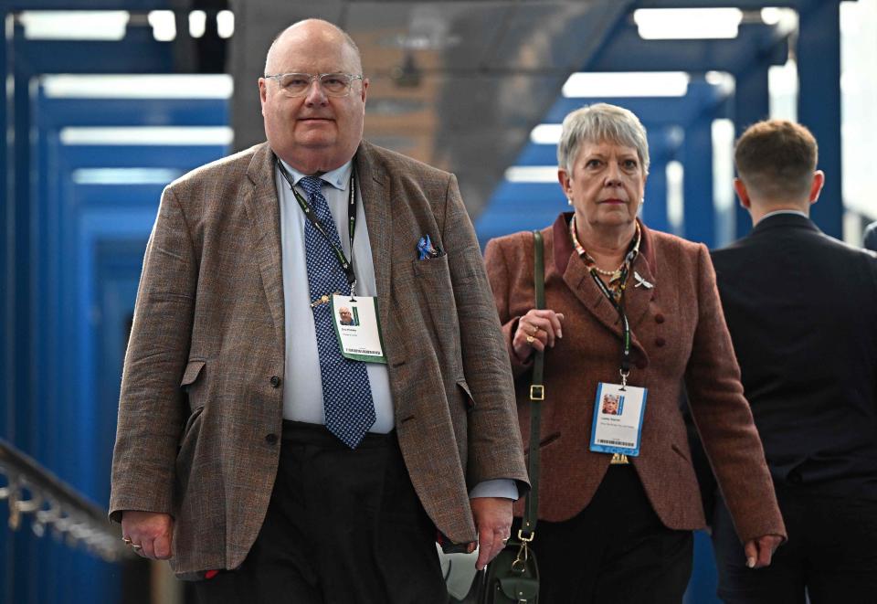 Eric Pickles attends the Tory conference (AFP via Getty Images)