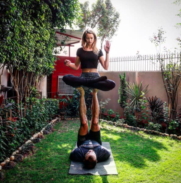 Couple's yoga takes you to new heights