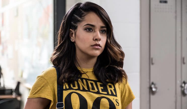 The Yellow Ranger played by Becky G - Credit: Lionsgate