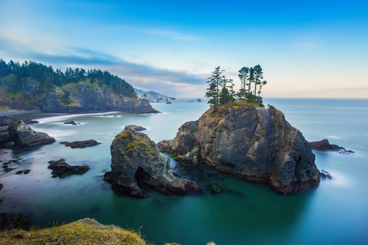 sunrise from Southern Oregon coast