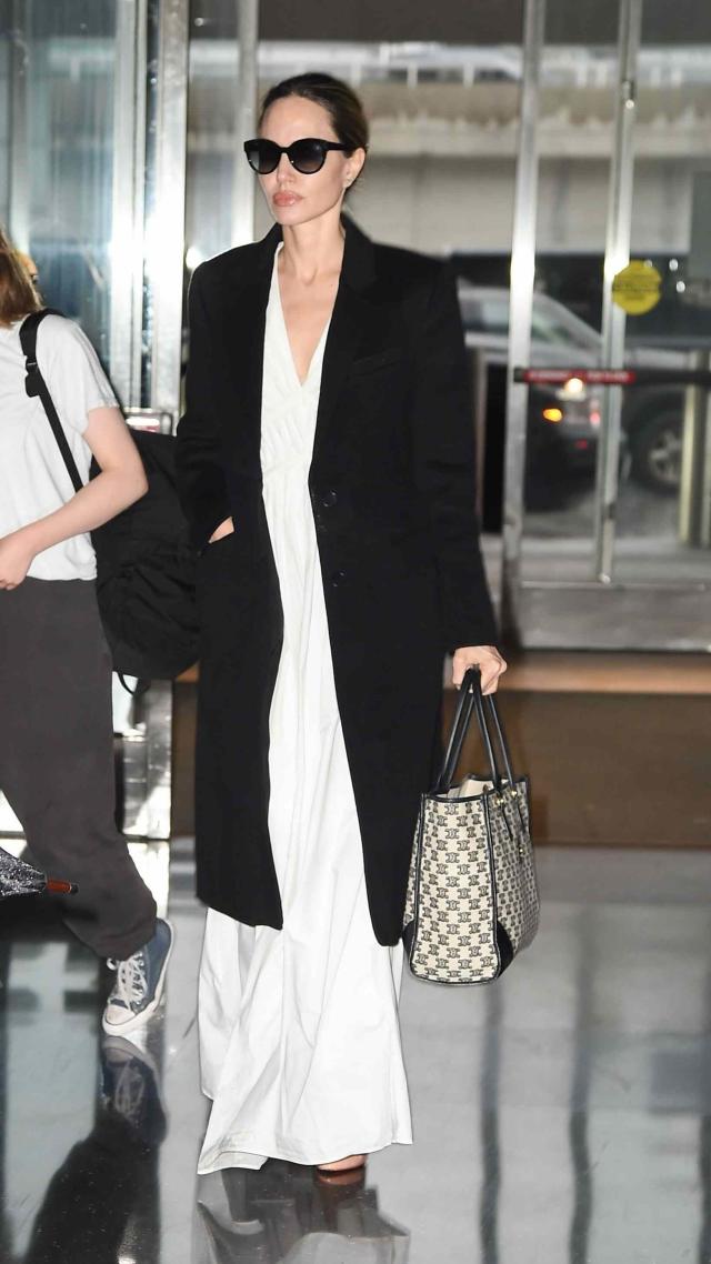 Angelina Jolie Puts an Elevated Spin on Airport Clothes