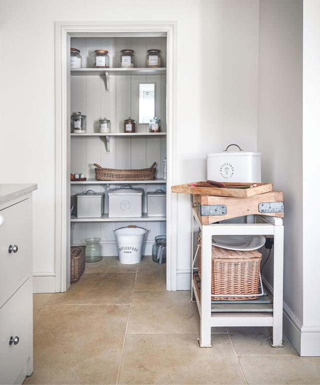 Bamboo Slotted Kitchen Cabinet Pantry Organizer Bin - Eco-Friendly