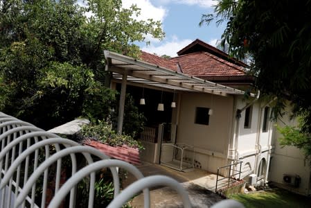 FILE PHOTO: A view of former Prime Minister Lee Kuan Yew's Oxley Road residence in Singapore