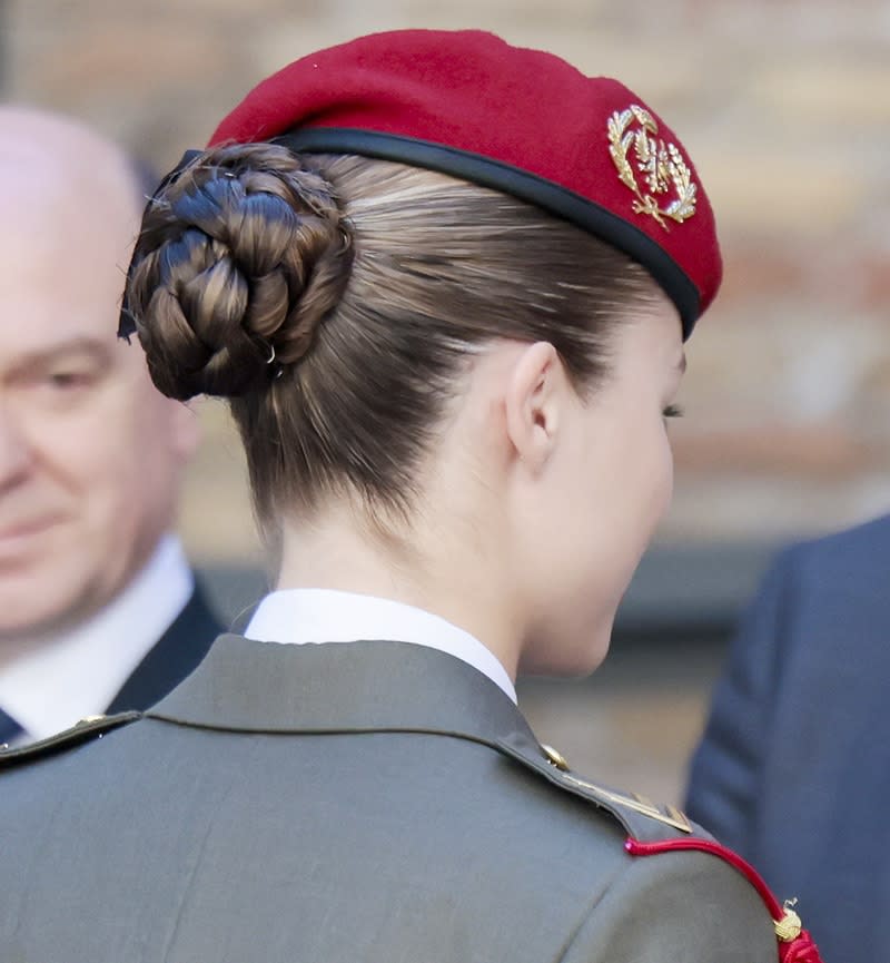 La princesa Leonor confía en su peinado con trenzas favorito