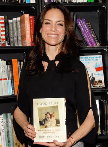 <p>Beck Starr/FilmMagic</p> Jennifer Grant signs copies of her new book "Good Stuff: A Reminiscence Of My Father, Cary Grant" at Book Soup on May 5, 2011 in West Hollywood, California.
