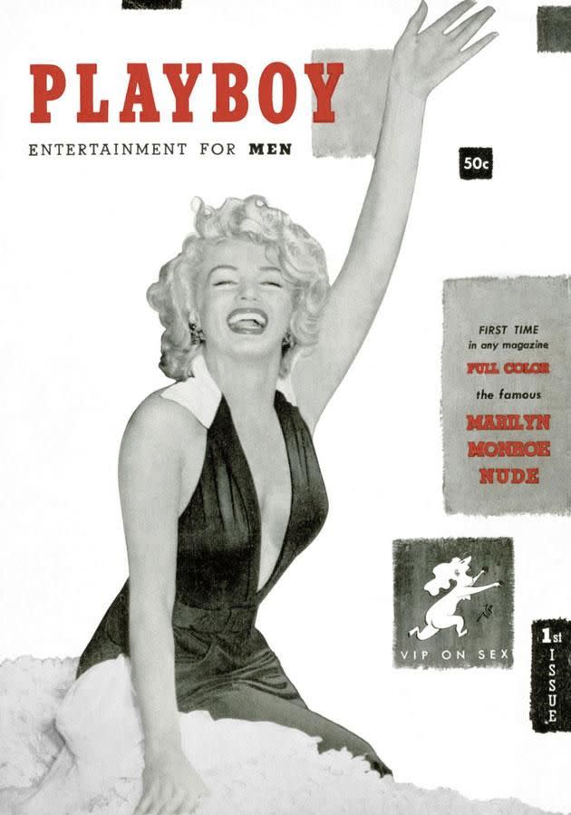 The iconic pin up appeared in the first ever edition of Playboy in 1953. Source: Playboy