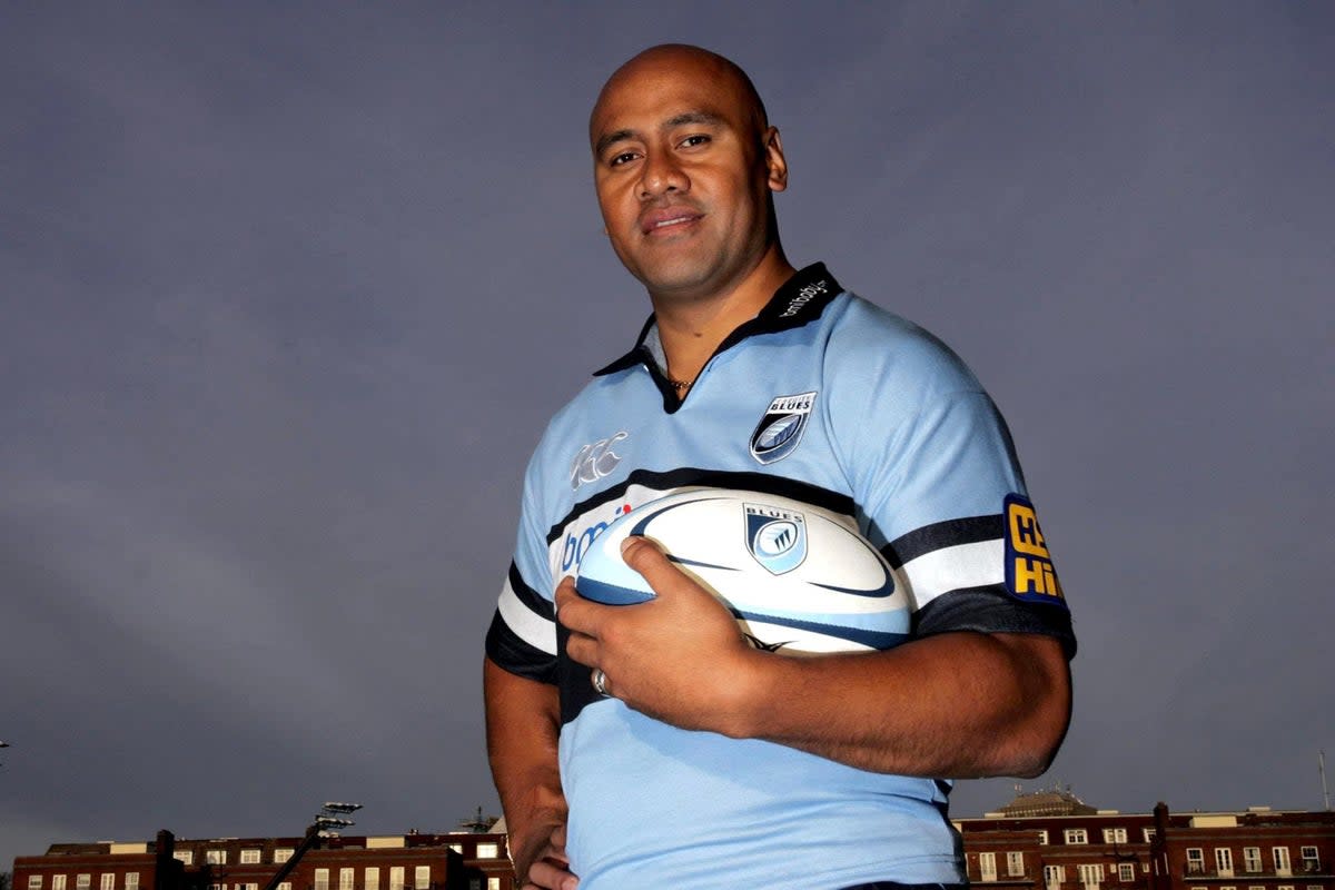 Jonah Lomu signed for Cardiff Blues in 2005 (David Davies/PA) (PA Archive)