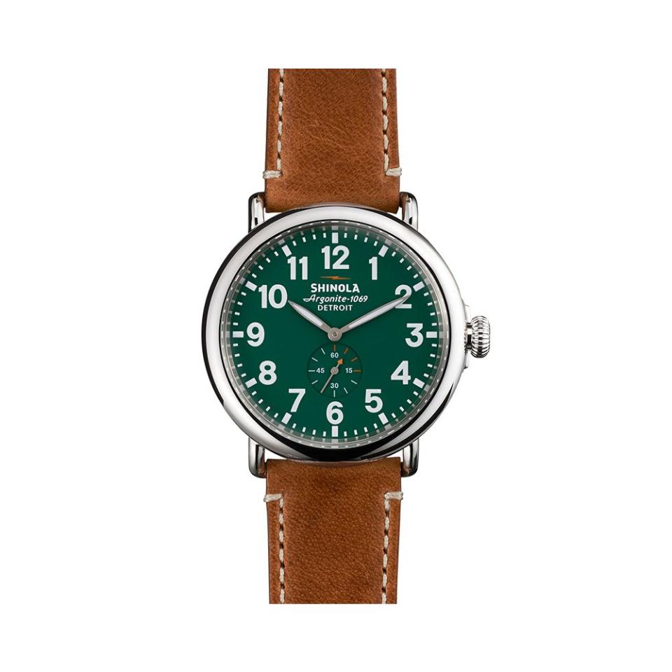 <p><a href="https://go.redirectingat.com?id=74968X1596630&url=https%3A%2F%2Fwww.shinola.com%2Fmens%2Fwatches%2Fall%2Ftherunwell47-leather-band-watch-s038.html&sref=https%3A%2F%2Fwww.elle.com%2Ffashion%2Fshopping%2Fg43741738%2Fgifts-for-new-dad%2F" rel="nofollow noopener" target="_blank" data-ylk="slk:Shop Now;elm:context_link;itc:0;sec:content-canvas" class="link ">Shop Now</a></p><p>The Runwell 47mm</p><p>$550.00</p><p>shinola.com</p>