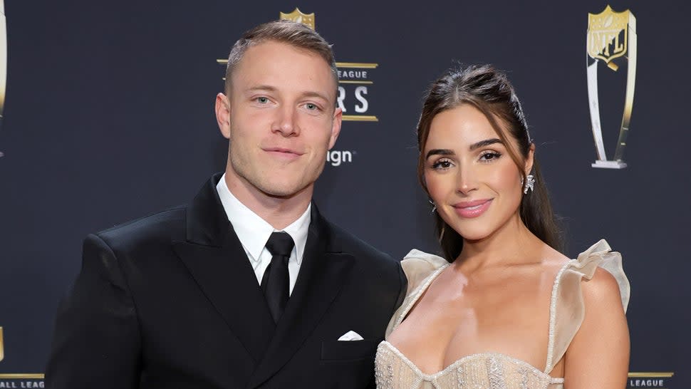 Christian McCaffrey and Olivia Culpo 