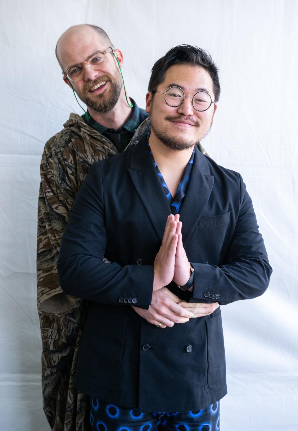 Directors Daniel Scheinert (L) and Daniel Kwan attend the 2023 Film Independent Spirit Awards on March 04, 2023 in Santa Monica, California.