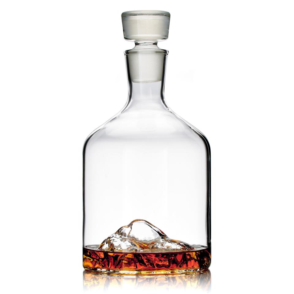 13) Whiskey Peaks Mountain Decanter