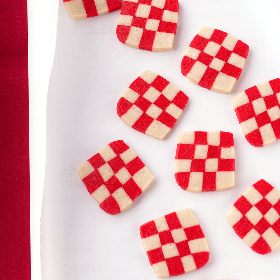 Peppermint Checkerboard Cookies