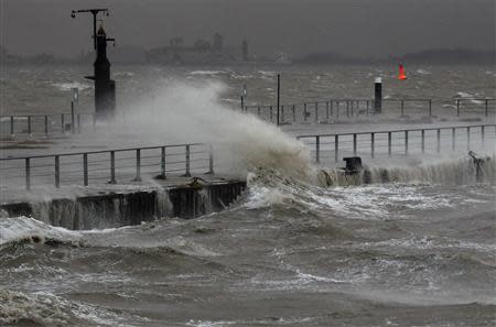 The North Sea beach is pictured near the town of Emden, December 6, 2013. REUTERS/Ina Fassbender