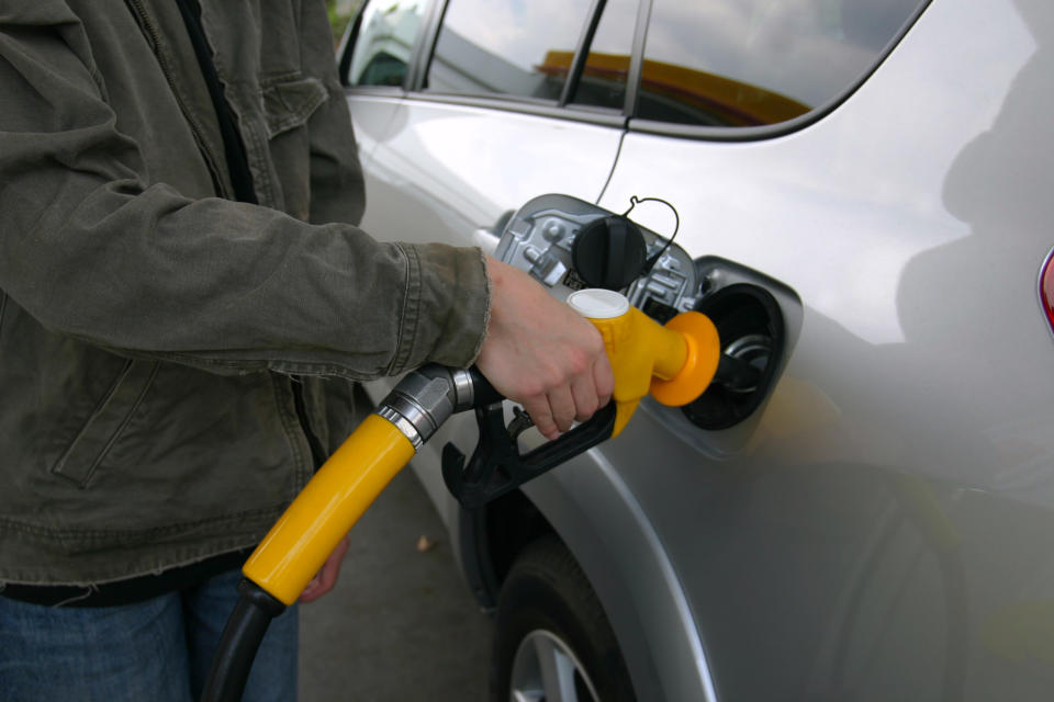 Filling Up with gas or petrol at the bowser