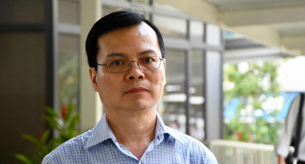 Ex-AMKTC GM Wong Chee Meng at the State Courts on 14 March 2018. (Photo: Yahoo News Singapore/Suhaile MD)