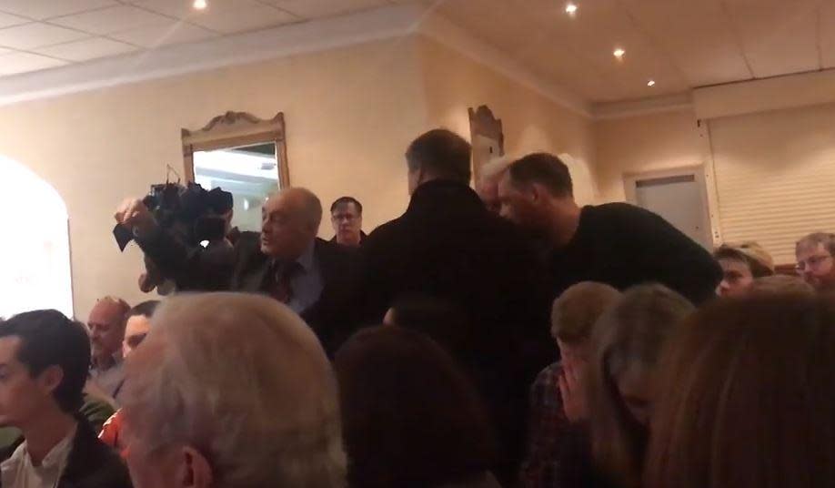 An angry man confronted Jeremy Corbyn over Scottish independence: PA