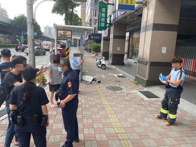 新北板橋發生致命意外，冷氣墜落17樓砸死等公車的22歲女大生。（民眾提供）